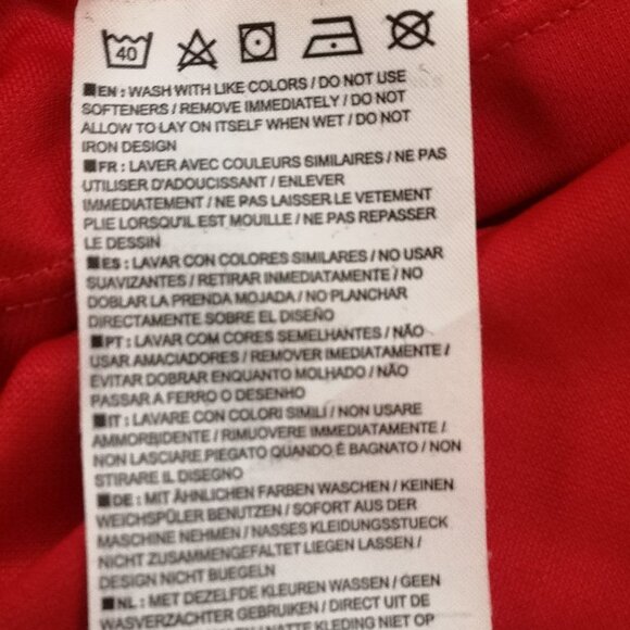 Nike Men's Size XL Red Dri Fit Loose Fit Short Sleeve Athletic Shirt - Picture 6 of 6